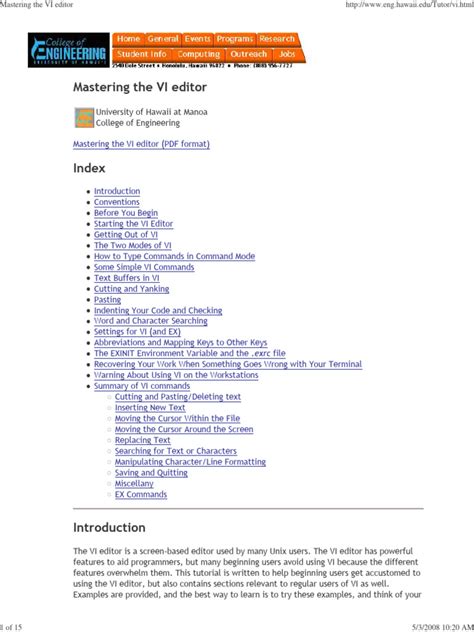 Vi Editor Tutorial 的图像结果