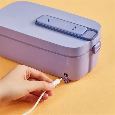 Buy HOUKAI 1L Wireless Electric Lunch Box Food Container Portable Food ...