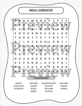 Image result for Word Search Tagalog Words