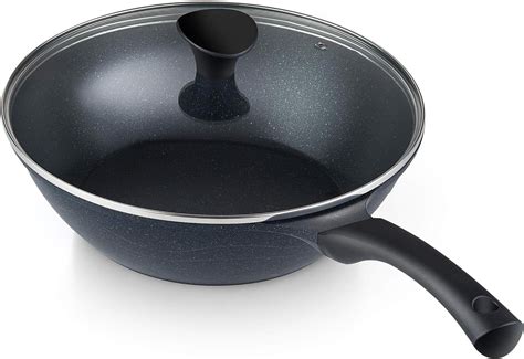 Cook N Home Nonstick Deep Frying Pan Saute Pan Skillet with Lid 11 inch ...