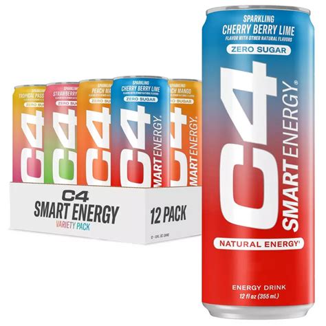 Cellucor C4 Smart Energy Drinks, Variety Pack - 12 India | Ubuy