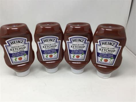 Heinz No Sugar Added Ketchup (4 x 750ml) - A D Auction Depot Inc.