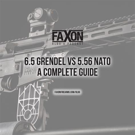 A Complete Guide to 6.5 Grendel vs. 5.56 NATO - Faxon Firearms