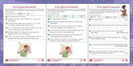 The Squeaker' Direct Speech Punctuation Lower KS2 Activity