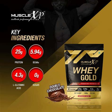 Buy MUSCLEXP WHEY GOLD PROTEIN - DIGESTIVE ENZYMES DOUBLE CHOCOLATE 1KG ...