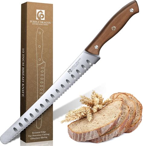 Amazon.com: Purple Dragon Bread Knife for Homemade Bread, Serrated ...