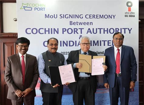 Cochin Port and Oil India Partner for Offshore Exploration Support