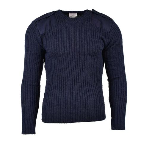 British Royal Navy Commando Style Wool Sweater - Classic Fit – Top Rank ...