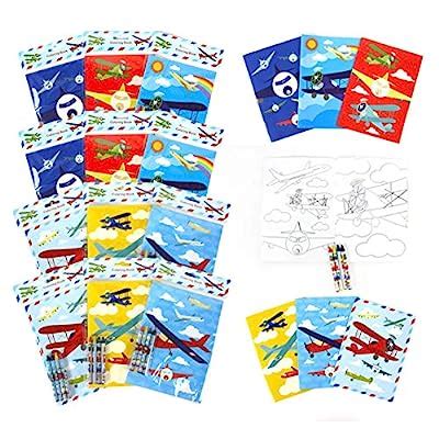 TINYMILLS Airplane Coloring Book Set with 12 | Ubuy India