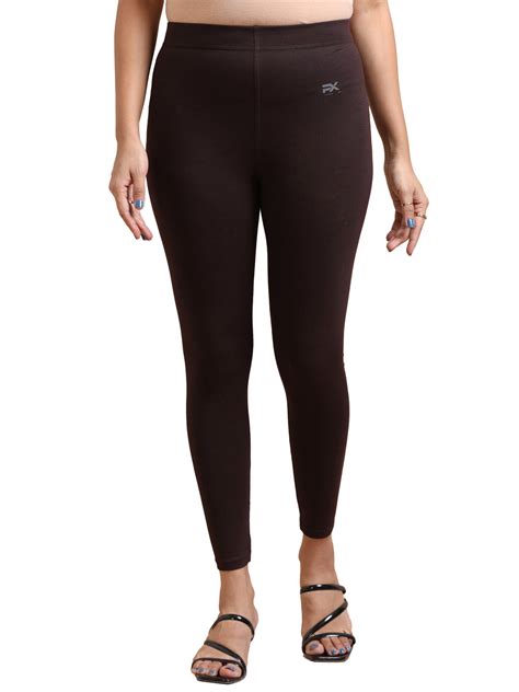 Dark Brown Ankle Fit Leggings for Women – Mayaval