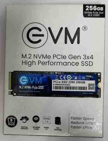 EVM NVME 256 GB Laptop, Desktop Black PCIe NVMe Internal Solid State ...