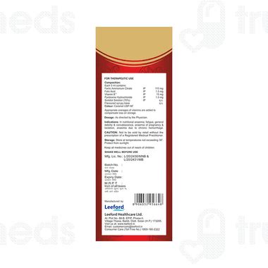 Ferotin Syrup 100 Ml - Uses, Side Effects, Dosage, Price | Truemeds