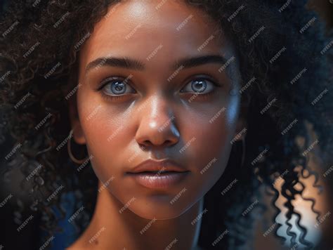 Biracial Women With Blue Eyes