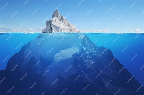 Tip Of The Iceberg Underwater