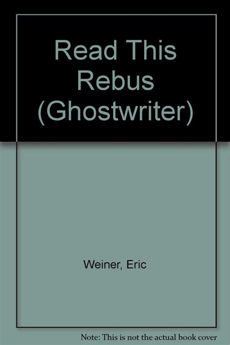 READ THIS REBUS (Ghostwriter) : Weiner, Eric: Amazon.in: Books