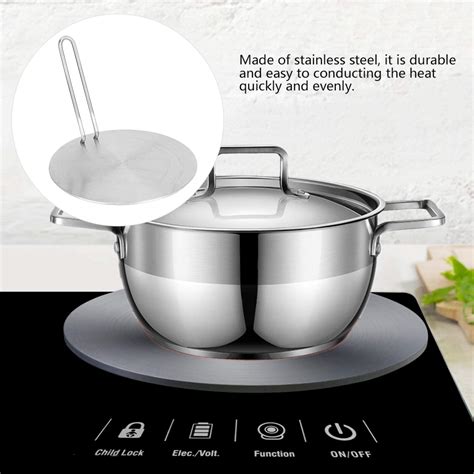 Induction Cooktop Adapter Plate, Heat Diffuser Plate, Round Stainless ...