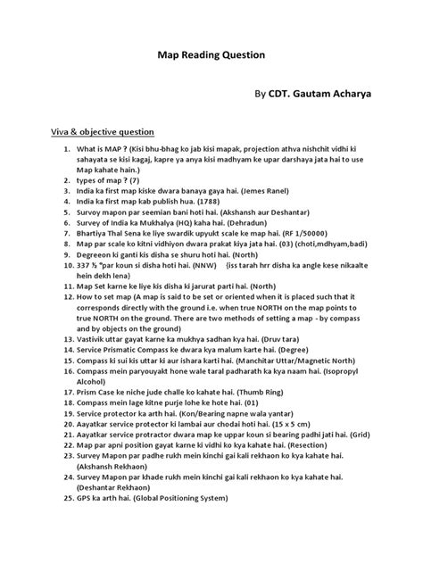 Image result for Map Reading Quiz Questions