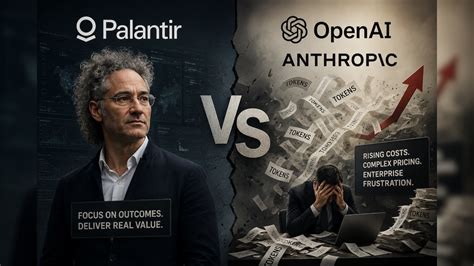 Palantir CEO Karp slams Anthropic, OpenAI token pricing: 'Something has ...