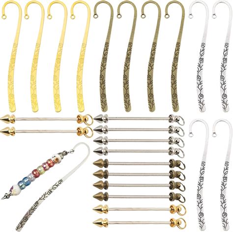 YFXJC 12 Pcs Beadable Bookmarks DIY Metal Blank Bar India | Ubuy