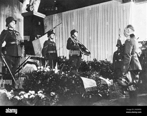 Field Marshal General Gerd Von Rundstedt rendering the last salute to ...