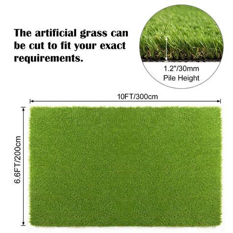 Buy Artificial Grass Turf Mat 6.6x10ft Fake Synthetic Garden Landscape ...