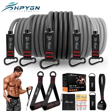 Resistance Bands, Exercise Bands with Handles Set, Fitness Bands ...