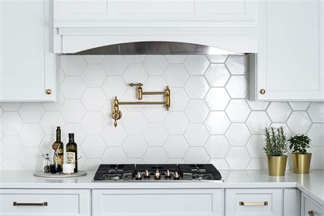 Hexagon Tile Backsplash
