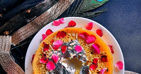 Traditional Ghevar Recipe by Delicious Recipe