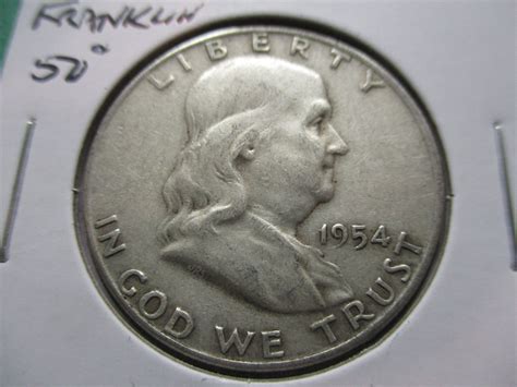1954-D Franklin Half Dollar. Item: 50 F54D-23. - For Sale, Buy Now ...