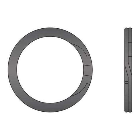 Huyett External Retaining Ring, Steel Plain Finish, 3.125 in Shaft Dia ...