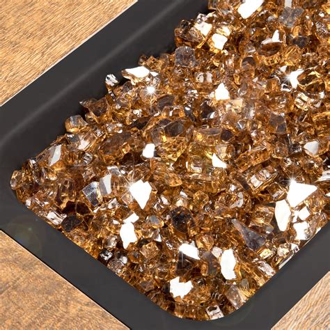 Snapklik.com : 10lbs Fire Glass, 1/4 Reflective Glass Fire Pit Rocks ...