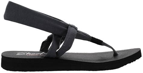 Buy Skechers Women's Meditation Studio Slingback Yoga Charcoal Flip ...