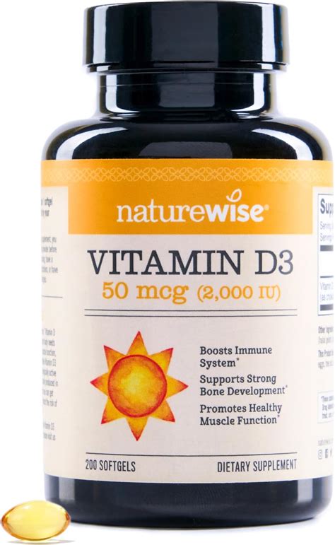 Amazon.com: NatureWise Vitamin D3 2000iu (50 mcg) Healthy Muscle Function, and Immune Support ...