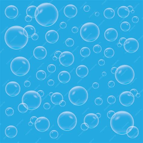 Premium Vector | Blue water background with bubbles floating upwards