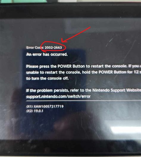 Image result for Nintendo Switch Error Code 2819 0003
