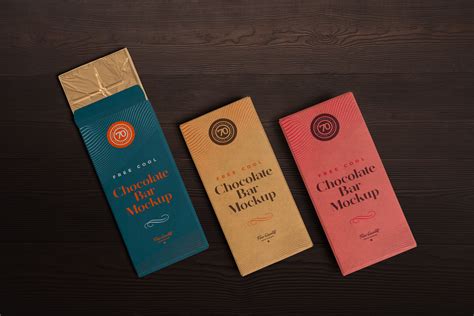 Free Chocolate Bar Packaging Mockup PSD | ZippyPixels
