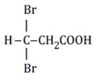 Propionic acid on reaction with Br2/P yields a di-bromo product. The ...