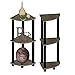 STAR WORK - Corner Multipurpose Shelving Unit Turn-N-Tube End Table ...