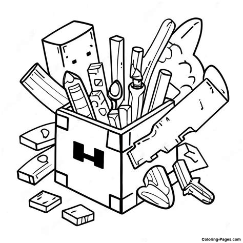 Image result for Minecraft Tools Coloring