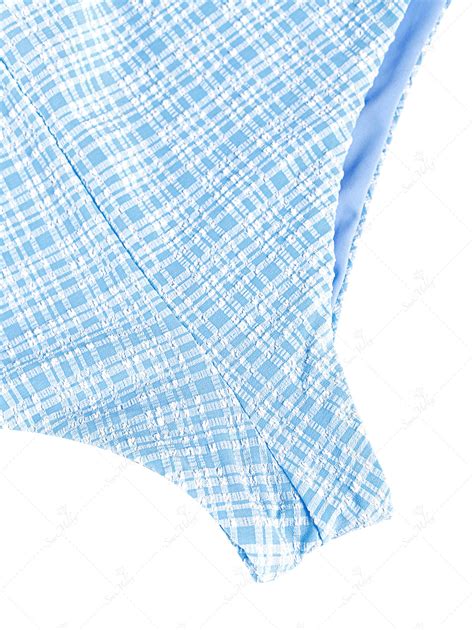 Seamolly Vintage Gingham Bikini Bottom Cheeky Swim Boyshorts