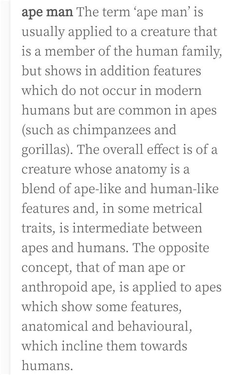 What were the main characteristics of ape-man? - Brainly.in