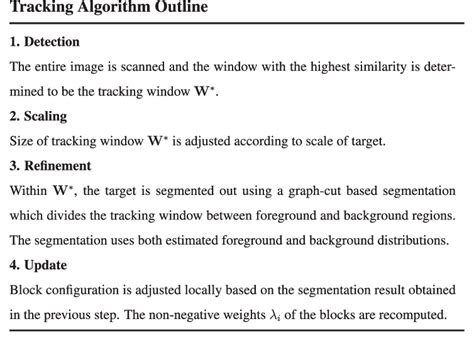 Image result for Appearance Descriptor in Tracking Algorithm