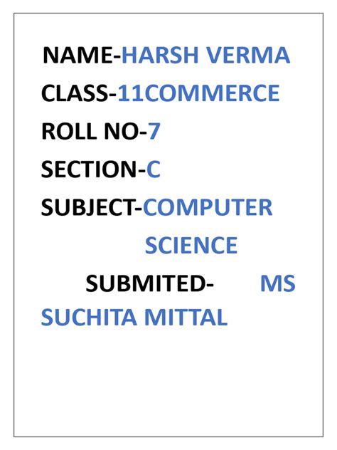 Image result for Computer Practical File