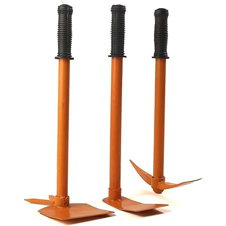 TRUPHE Talos Gardening Tiller Set - Garden Hoe, Tiller, Hand Hoe with 3 ...