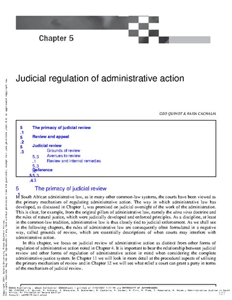 Promotion of Administrative Justice Act (PAJA) No. 3 of 2000 Overview ...