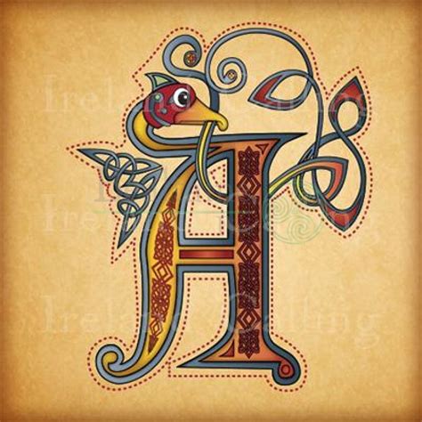 These stunning Celtic letters are based on the Illuminated Letters used ...