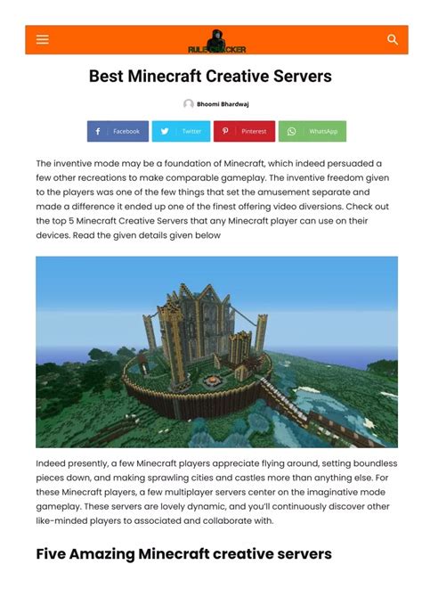 Minecraft Java Servers to Join Creative 的图像结果