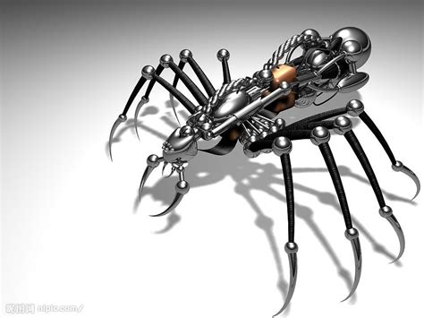 超酷机械蜘蛛设计图__3D作品_3D设计_设计图库_昵图网nipic.com