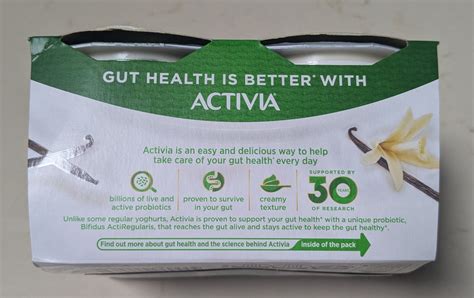Activia Yogurt Quotes Activia Vanilla No Added Sugar Fat Free Yoghurt
