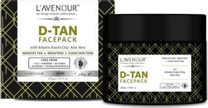 L'avenour D-Tan Face Pack For Tan Removal, Instant Glow, Brightens ...